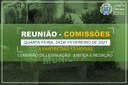 COMUNICADO DE REUNIÃO DE COMISSÕES