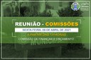 COMUNICADO DE REUNIÃO DE COMISSÕES