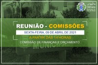 COMUNICADO DE REUNIÃO DE COMISSÕES