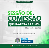 COMUNICADO DE SESSÃO DE COMISSÃO