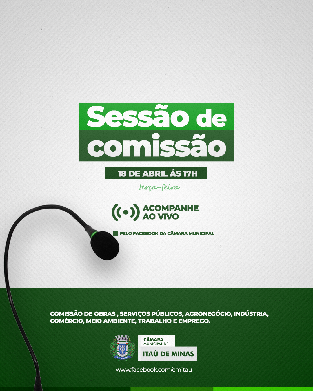 COMUNICADO DE SESSÃO DE COMISSÃO