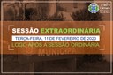 COMUNICADO DE SESSÃO EXTRAORDINÁRIA