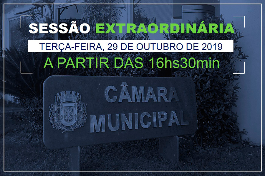 COMUNICADO DE SESSÃO EXTRAORDINÁRIA