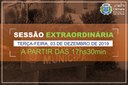 COMUNICADO DE SESSÃO EXTRAORDINÁRIA