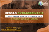 COMUNICADO DE SESSÃO EXTRAORDINÁRIA