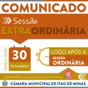 COMUNICADO DE SESSÃO EXTRAORDINÁRIA