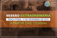 COMUNICADO DE SESSÃO EXTRAORDINÁRIA