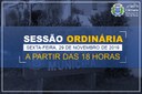 COMUNICADO DE SESSÃO ORDINÁRIA