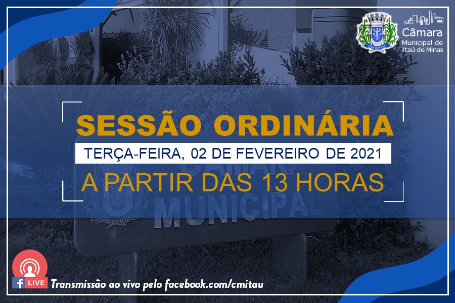 COMUNICADO DE SESSÃO ORDINÁRIA