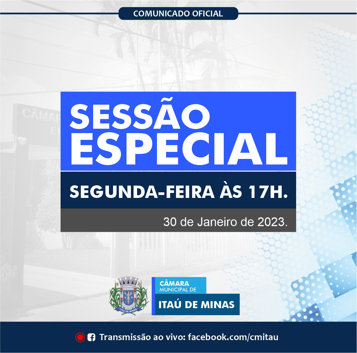 COMUNICADO SESSÃO ESPECIAL DE POSSE