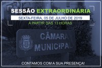 COMUNICADO: SESSÃO EXTRAORDINÁRIA