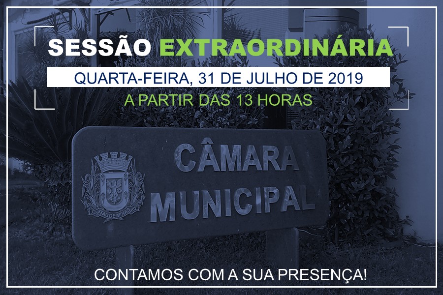 COMUNICADO: SESSÃO EXTRAORDINÁRIA