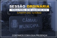 COMUNICADO: SESSÃO ORDINÁRIA