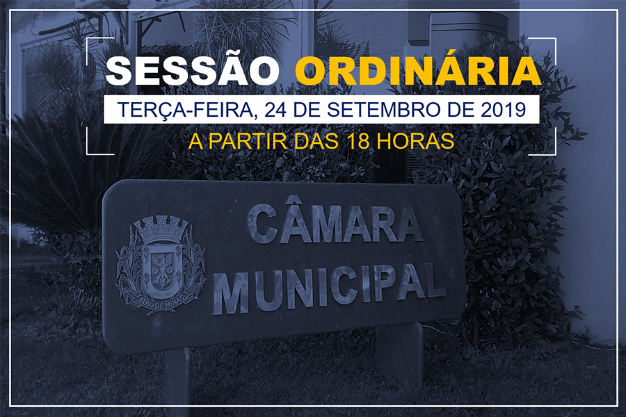 COMUNICADO SESSÃO ORDINÁRIA