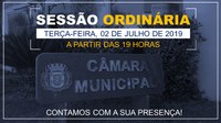 COMUNICADO: SESSÃO ORDINÁRIA