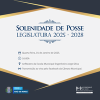 COMUNICADO  -  SESSÃO SOLENE DE POSSE