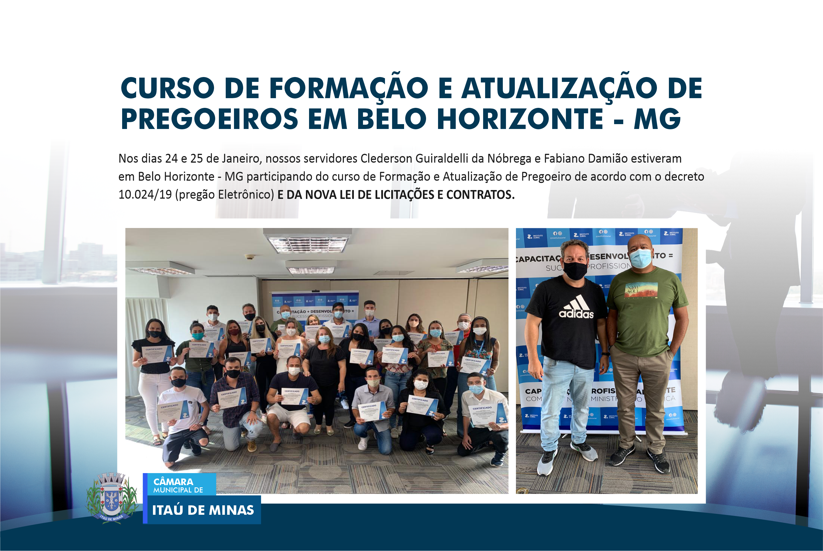 CURSO DE FORMAÇÃO E ATUALIZAÇÃO DE  PREGOEIROS EM BELO HORIZONTE - MG