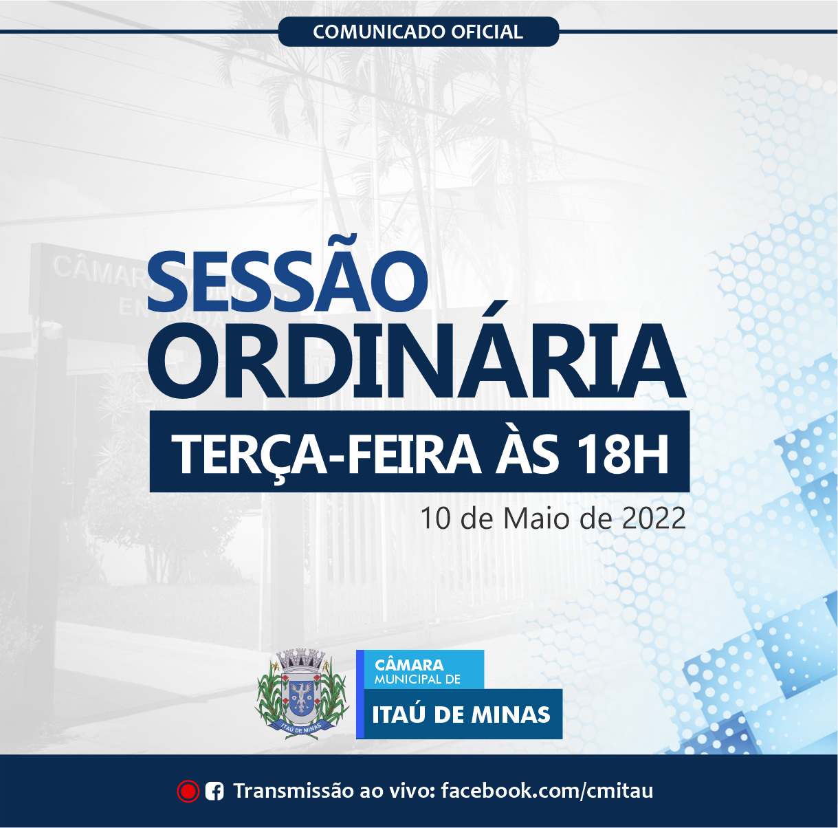 COMUNICADO DE SESSÃO ORDINÁRIA