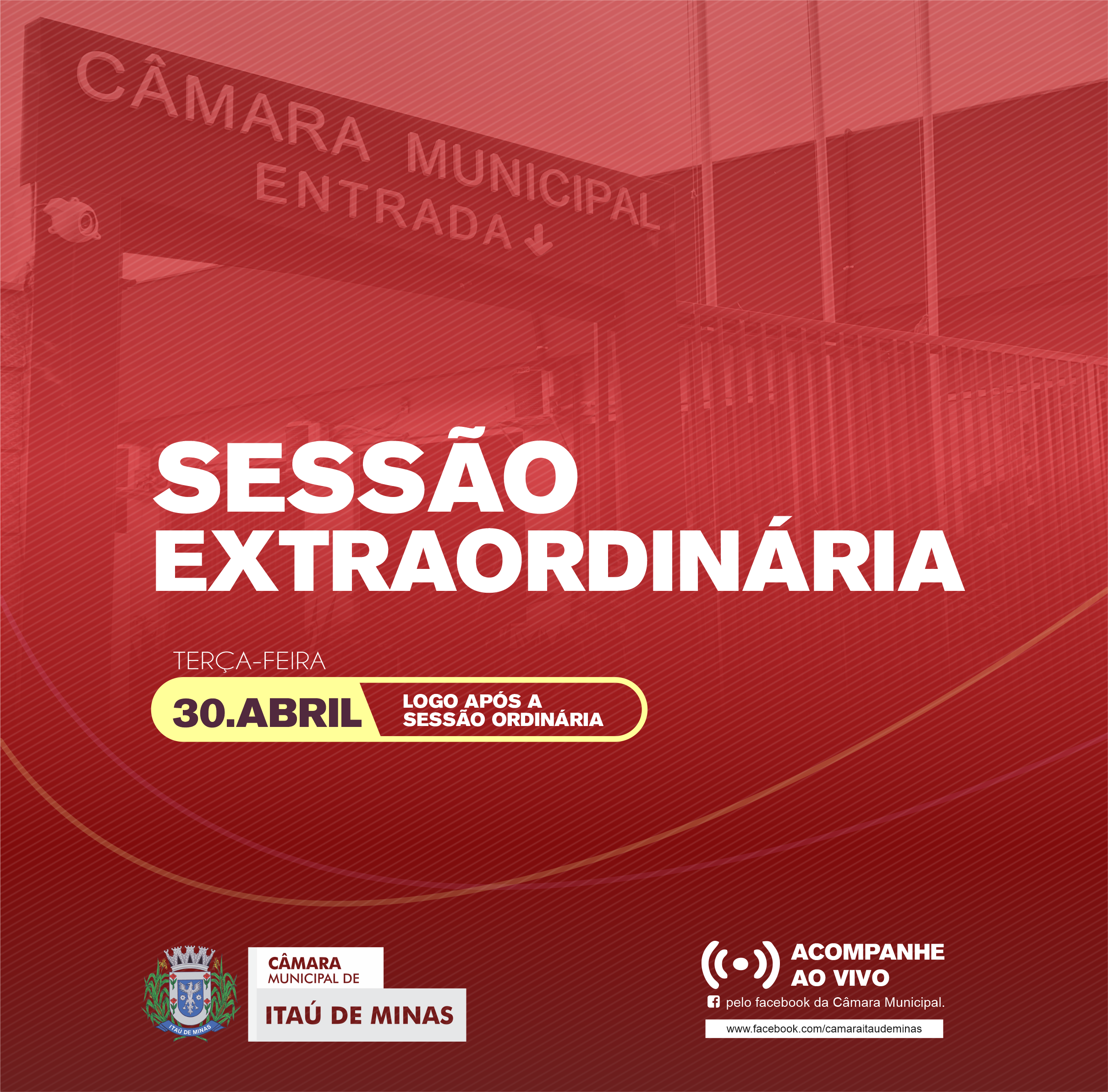 COMUNICADO DE SESSÃO EXTRAORDINÁRIA