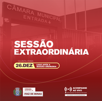 COMUNICADO DE SESSÃO EXTRAORDINÁRIA