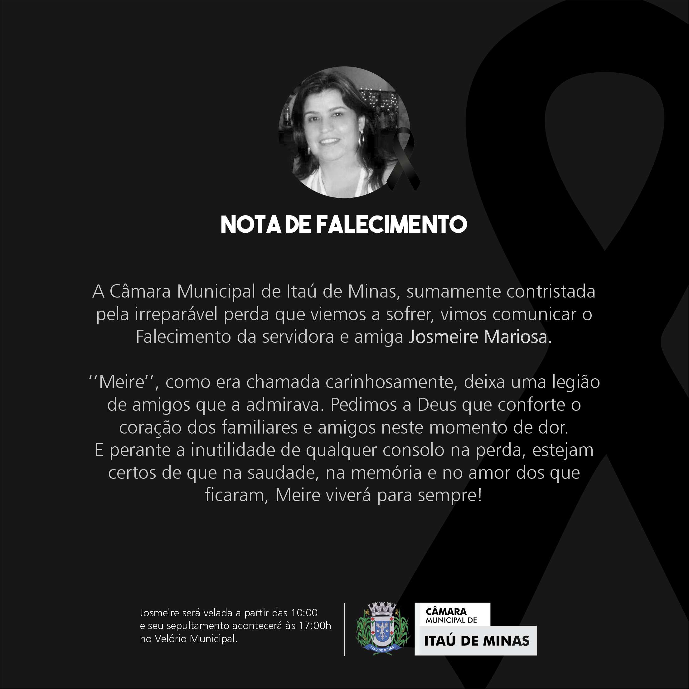 NOTA DE FALECIMENTO